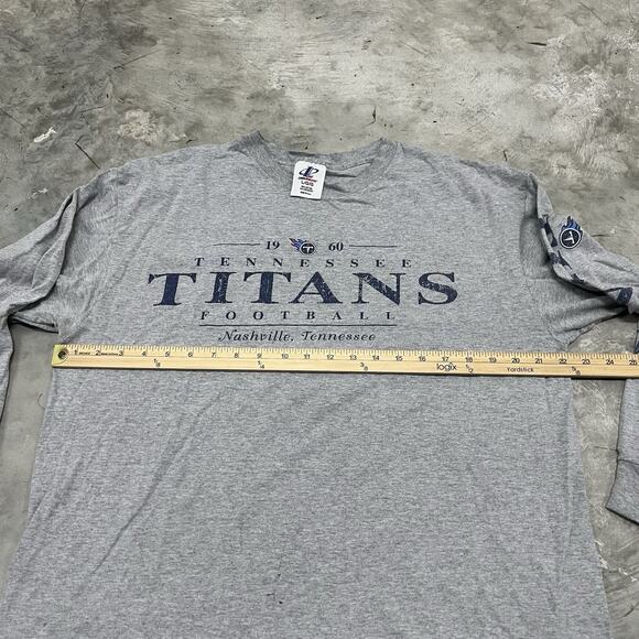 Vintage Tennessee Titans Size L Adult Logo Athletic Long Sleeve Spellout Mens - Picture 3 of 6